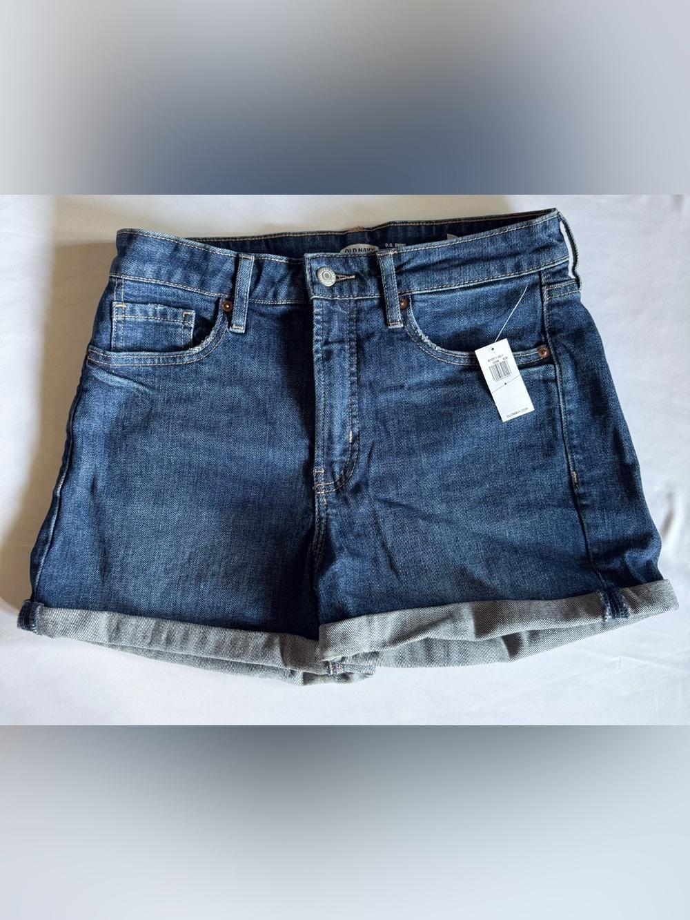 Old Navy Blue Rolled-Hem Denim Shorts